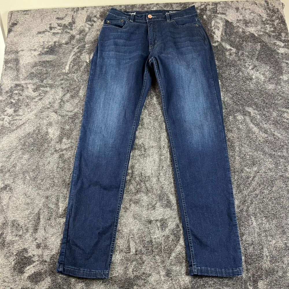 Mugsy Fulton 5-Pocket Men's Jeans 33X34 Actual 30X33 Blue Denim Stretch FLX3NFU